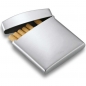 Mobile Preview: Philippi Design Zigarettenetui CUSHION Edelstahl poliert